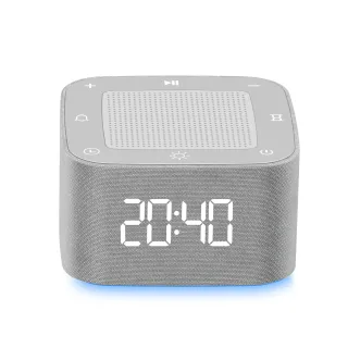 800mAh White Noise Sleep Aid Alarm Clock 8-Color Night Light 32 Soothing Sounds White Noise with APP Smart Control Sleep