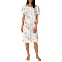 Normann Nachthemd Damen kurzarm Nachthemd im klassischen fraulichen Design