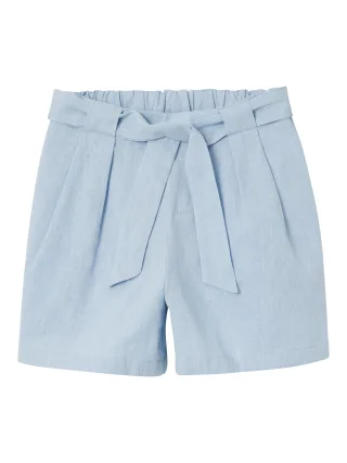 NAME IT - NKFFALINNEN SHORTS Chambray Blue - Gr. - 146
