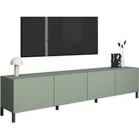 borchardt Möbel Lowboard Sophia, TV-Schrank mit Metallfüßen, Metallfüße, grifflose Optik