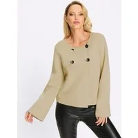 heine Strickjacke Strickjacke Langarm Jacquard