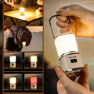 WEST BIKING Mini Portable Camping Light Type-C Rechargeable LED Lantern Waterproof Hanging Tent Mosquito Repellent Campi