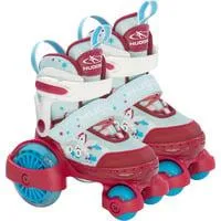 Rollschuh My First Quad LED Gr. 30-33, Rollschuhe rot/hellblau, mit LED-Beleuchtung