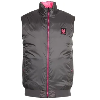 Belstaff Flash Circuit Wende-Daunenweste in Granitgrau