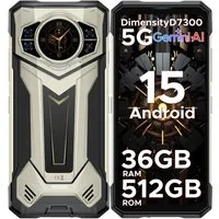 DOOGEE S200 PLUS 5G Android 15 Rugged Baustellenhandy Outdoor Smartphone (6.72 Zoll, 512 GB Speicherplatz, 100 MP Kamera, 36GB(16+20 GB erweiterter RAM) + 512GB/2TB TF, 10800mAh, 100 MP+ 32 MP)