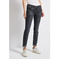STREET ONE Comfort-fit-Jeans in grauer Waschung