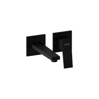 VitrA Minimax Square Einhebel-Waschtischmischer Fertigmontageset Schwarz Matt,A4359236EXP A4359236EXP