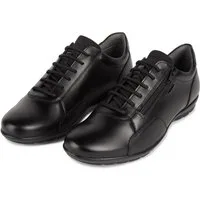 Geox UOMO SYMBOL Schnürschuh Business Schuh, Sneaker mit zusätzlichem Außenreißverschluss