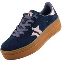 Skechers 185430-NVPK Sneaker Stylisch, sportiver Schnürschuh mit Metallic-Details