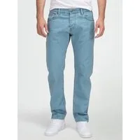 Lorenzo Loren Straight-Jeans Herren Jeans Stonewashed Hellblau LL-4014