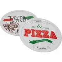 Spetebo Pizzateller PIZZA Teller 31,5 cm - 2er Set - je Motiv 1x, (2 St), 2er Set moderne Pizzateller