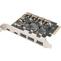 PCIe Karte 2x USB-C + 3x USB A, Schnittstellenkarte