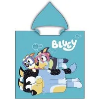 Bluey Poncho Kinder-Poncho – Weiches Badecape aus Polyester, 55x110 cm