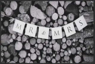 Fussmatte Hochzeit 4305 | Größe: 60 cm x 45 cm