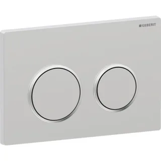 Geberit Kappa21 Betätigungsplatte für 2-Mengen-Spülung Platte=matt / Ring=glanz / Drücker=matt 115240KN1