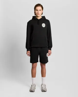 Grafisches Abzeichen Baumwoll-Sweatshorts