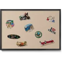 Tulup Magnettafel mit schwarzem Rahmen, einfarbigen Farben, für das Homeoffice, Magnetisches Memoboard Dekorative für Erinnerungen