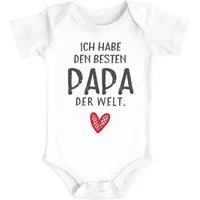 MoonWorks Body Baby Body mit Spruch ich habe den besten Papa der Welt Geschenk