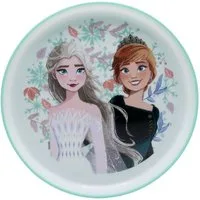 Disney Frozen Teller Kinder Teller mit Basis Premium Bicolor für Esstisch und Alltag
