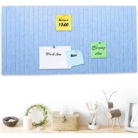 BlingBin Pinnwand Filz Pinnwand Selbstklebend Faltbare Fototafel Memotafeln, (1 Stück, 1-tlg., 60*40cm), Wanddekoration vision board für Büro Küche,Fotos Memos,hellblau