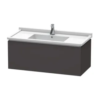 Duravit L-Cube Waschtischunterbau wandhängend Graphit Supermatt 1020x469x408 mm - LC616608080 LC616608080