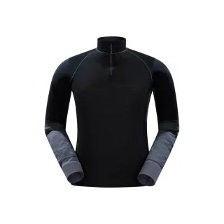 Mountain Warehouse - "Ultra" Base Layer Oberteil Reißverschluss für Herren (Schwarz)