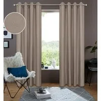 OTTO home Gardine Rudy (1 St), Ösen, transparent, Halbtransparent, Leinenlook, Polyester-Leinen-Mischung