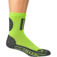 TippTexx 24 Sportsocken 2 Paar COOLMAX Trekkingsocken NEON-Farben Sport- und Bike-Socks (2 Paar) mit Frottee-Polstersohle
