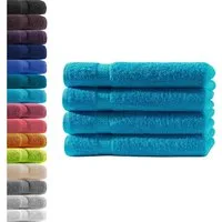 Hometex Premium Textiles Handtuch in Premium Qualität 500 g/m², Feinster Frottier-Stoff 100% Baumwolle, 4x Handtuch, weich, saugfähig, extra schwer & flauschig