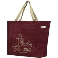 anndora XL-Strandtasche Schultertasche Freizeittasche 40 Liter, Geräumig – Stabil – Mit Reißverschluss – Innen- & Außenfach