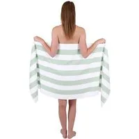 Betz Saunatuch Badetuch XXL Berlin mt Streifen Größe 70 x 180 cm, 100% Baumwolle (1-St)