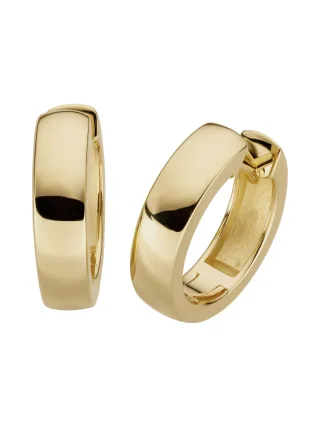 Orolino Ohrringe Gold 585 hochglanzpoliert 3,9mm breit, 15,2mm Durchmesser