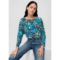 s.Oliver Langarmshirt T-Shirt Longsleeve aus Viskosestretch