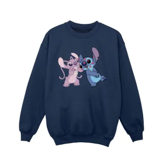 Disney Lilo & Stitch Kisses Sweatshirt für Mädchen (Marineblau)