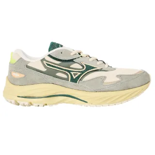 Mizuno - "Wave Rider Beta Sportstyle" Sneaker für Herren, Wildleder (Weiß/Grün)