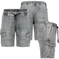 SUBLEVEL Shorts Herren Jogging Shorts Freizeit Bermuda kurze Hose Jeans Sweat Cargo