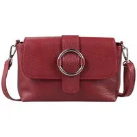 ITALYSHOP24 Schultertasche MADE IN ITALY Damen Leder Tasche Umhängetasche Cross Over Body Clutch, Messenger Bag Brusttasche Hüfttasche Freizeit Abendtasche Smartphone