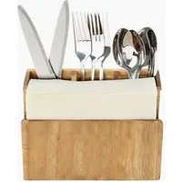 Cheffinger Besteck-Set Besteckständer Besteckhalter Organizer Serviettenhalter CHEFFINGER