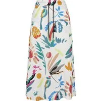 URBAN CLASSICS Jerseyrock Urban Classics Damen Ladies Viscose Midi Skirt (1-tlg)