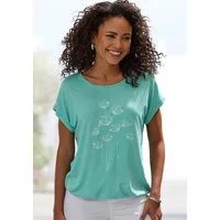 Vivance Kurzarmshirt mit floralem Print aus luftigem Viskose-Stretch
