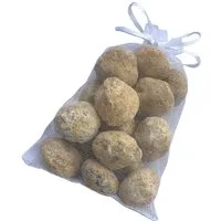 Steinfixx® Mineralstein Quarz Minigeoden Set zum selber aufbrechen 20 Stück 1-2cm, (herrlicher Partyspass, 1-St., Glücksgeoden), Verpackt in Säckchen mit Anleitung zum bearbeiten