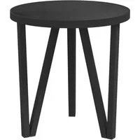 furnicato Beistelltisch Schwarz Ø35 cm MDF (1-St)