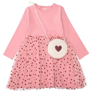 STACCATO - Md.-Kleid + Tasche dark peach - Gr. - 122