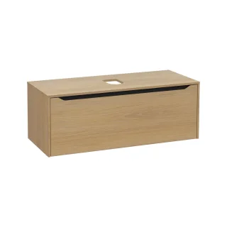 VitrA New Integra Square Waschtischunterschrank (Aufsatzwaschtisch) mit 1 Vollauszug 120 Gold,80294 80294