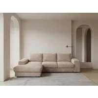 WERK2 Ecksofa Rozzana Design Ecksofa mit hohem Komfort, zeitlos & elegant, L-Form, in kuschelweichen Trendstoffen Cord, Breitcord und Plüsch
