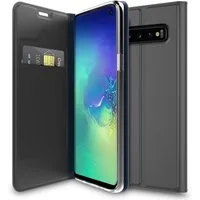 CoolGadget Handyhülle Klapptasche Wallet Kartenfach für Samsung Galaxy S10 Plus 6,4 Zoll, Ultra Slim Flip Case Hülle Klapphülle Cover Schutzhülle