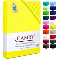 Camry Spannbettlaken CLASSIC Jersey 100% Baumwolle Spannbetttuch atmungsaktiv Gummizug, Jersey Baumwolle, Gummizug: rundum, 100% Baumwolle, alle Matratzenhöhen, atmungsaktiv, pflegeleicht