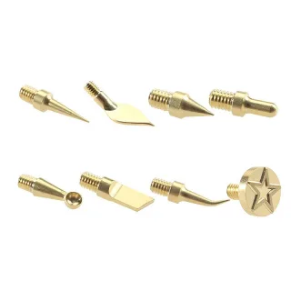 Soldering Iron Tip Kit 3D Printing Modify Finishing Tool Brass Thread Embedded Heat Insert Nut Iron Tip Heat Set Insert