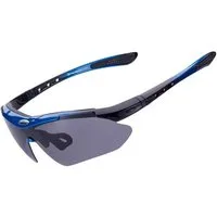 ROCKBROS Fahrradbrille Polarisierende Fahrradbrille mit UV-400-Filter mit schwarzem Etui