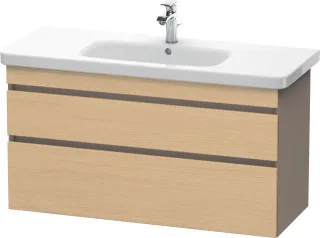 Duravit DuraStyle Waschtischunterbau wandhängend Natur Eiche & Basalt Matt 1130x448x610 mm - DS64950 DS649503043